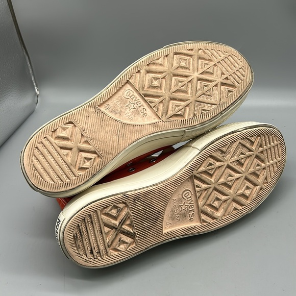 🍑Converse Lift Platform Hi Top 'Peaches' with Embroidery Peach Patch🍑 - Picture 8 of 9